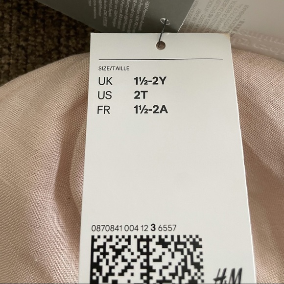 NWT H&M Unisex Toddler Natural Linen Bucket Sun Hat Size 2T - Picture 4 of 4